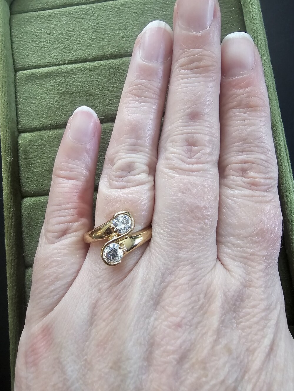 Vintage 14k Gold Plated Ring Size 8 - Picture 2 of 5